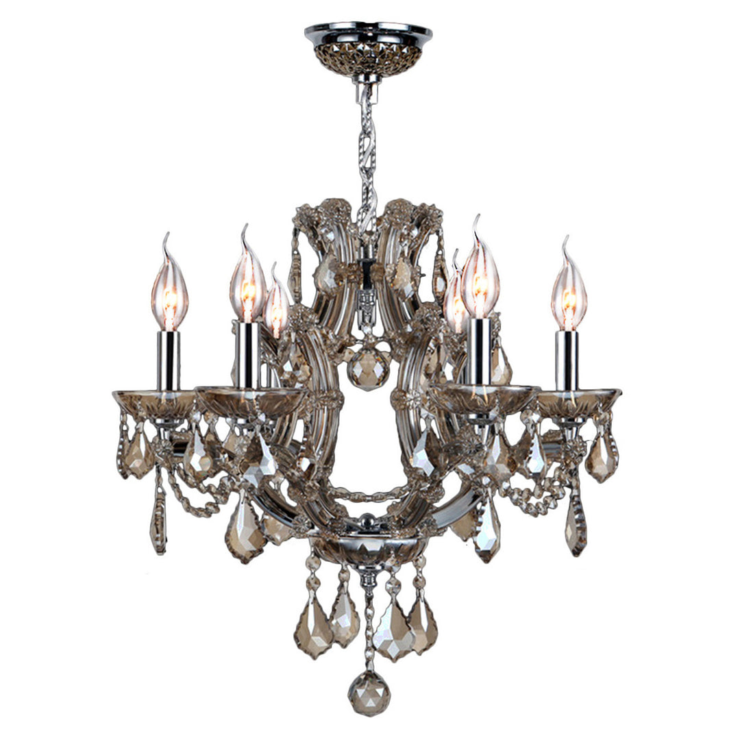 Worldwide Maria Theresa W83117C20-GT Chandelier Light - Polished Chrome