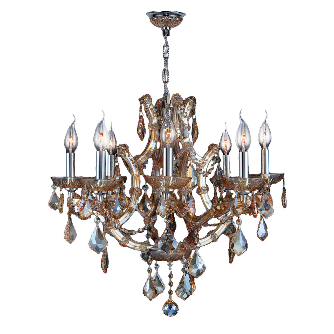 Worldwide Lyre W83118C26-AM Chandelier Light - Polished Chrome