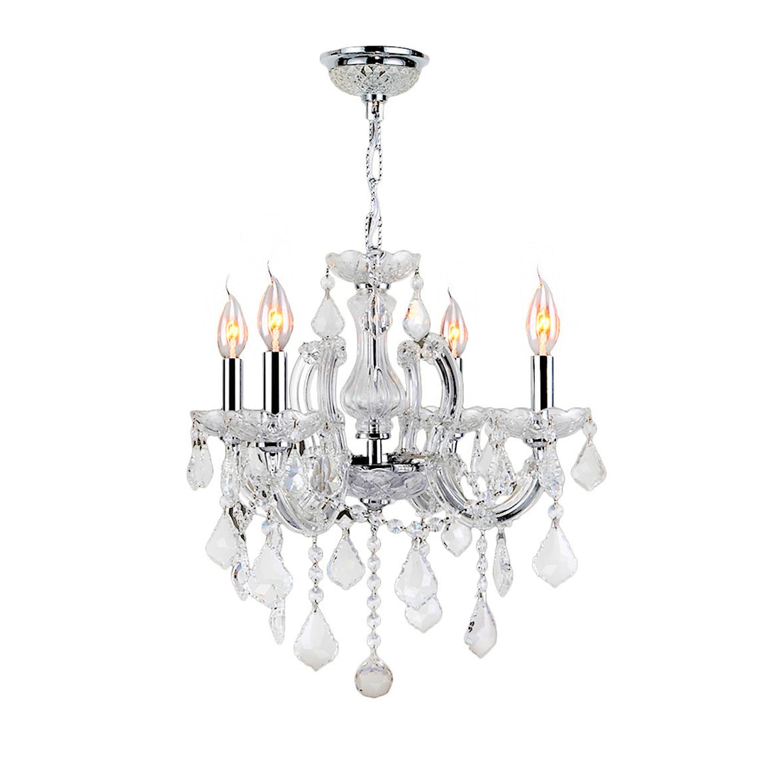 Worldwide Catherine W83119C18-CL Chandelier Light - Polished Chrome