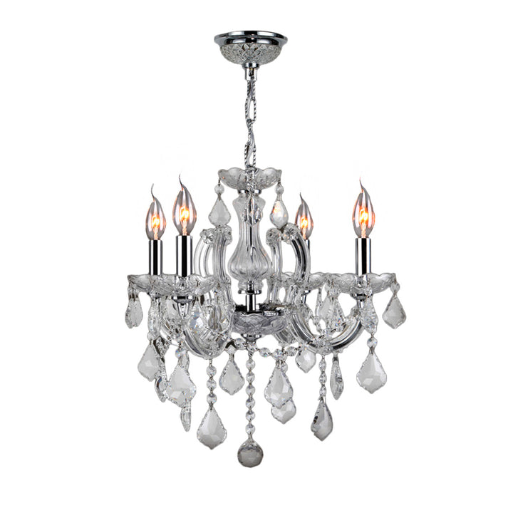 Worldwide Catherine W83119C18-CL Chandelier Light - Polished Chrome