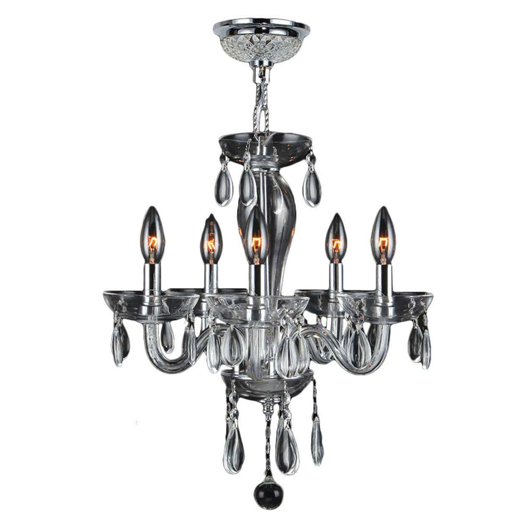 Worldwide Gatsby W83127C16-CL Chandelier Light - Polished Chrome