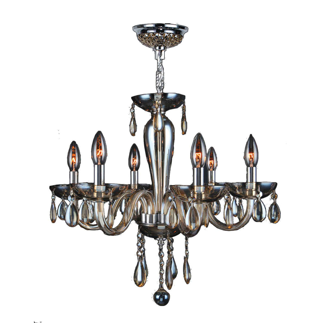 Worldwide Gatsby W83128C22-GT Chandelier Light - Polished Chrome