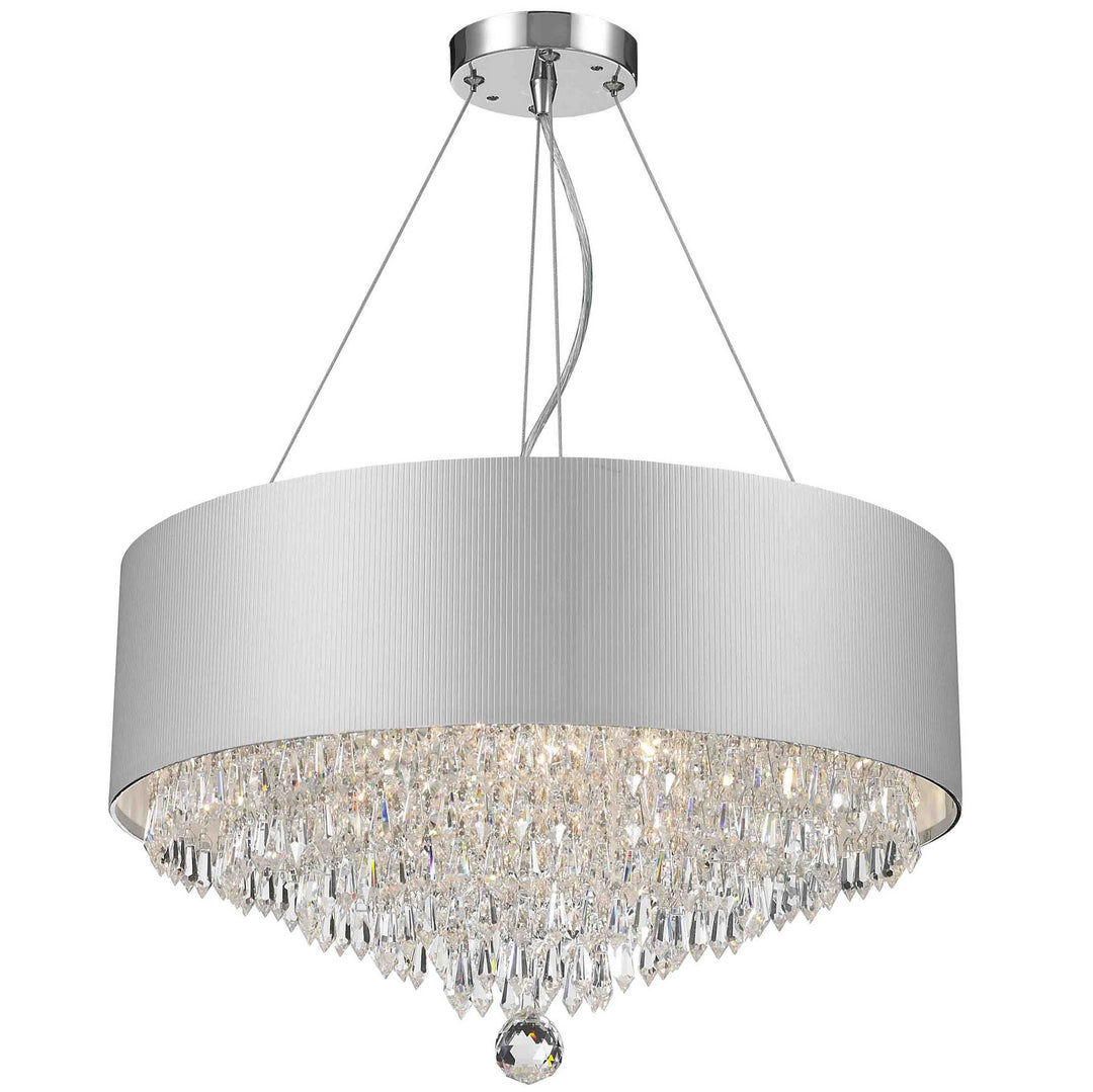 Worldwide Gatsby W83137C20-SV Chandelier Light - Polished Chrome