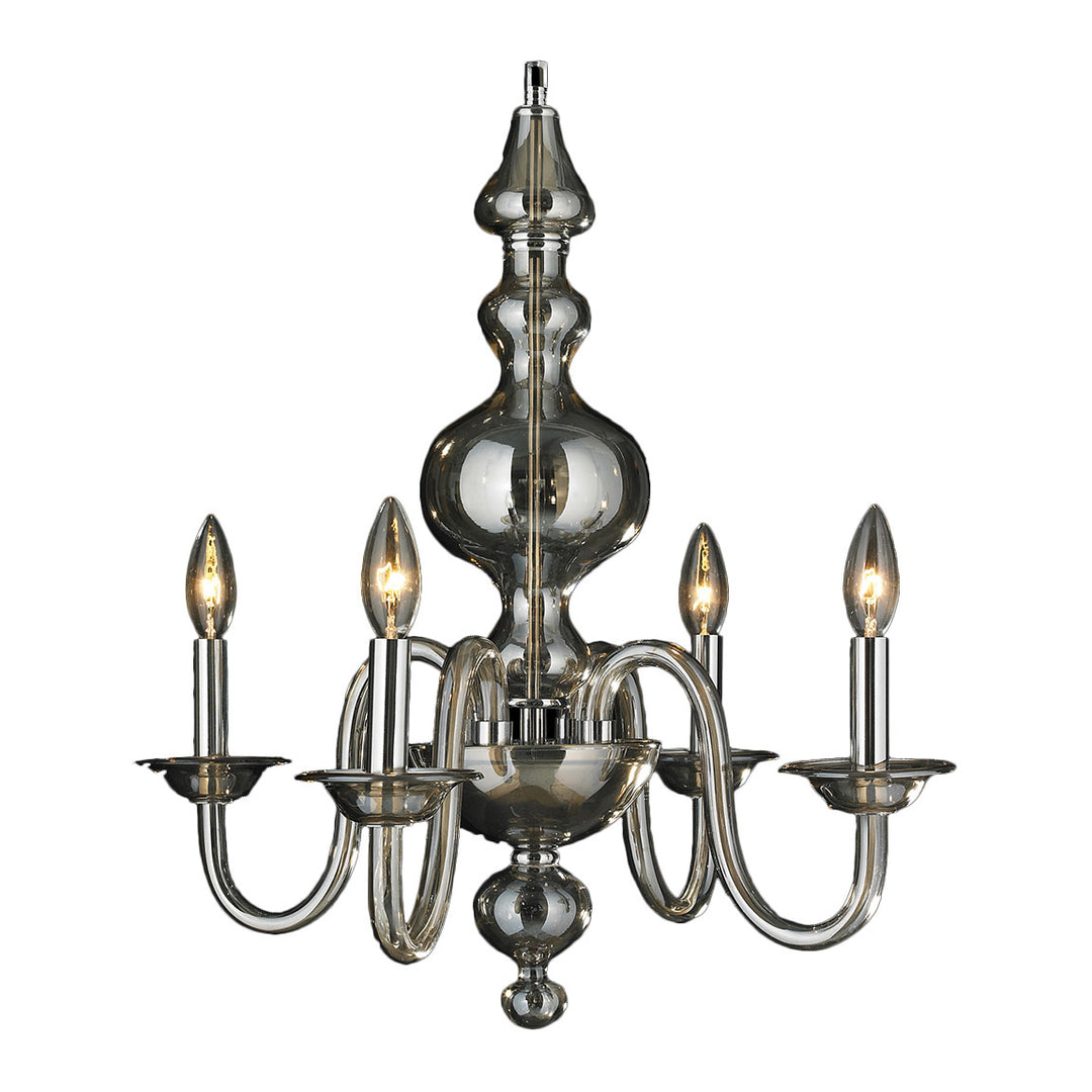 Worldwide Murano W83170C18-GT Chandelier Light - Polished Chrome