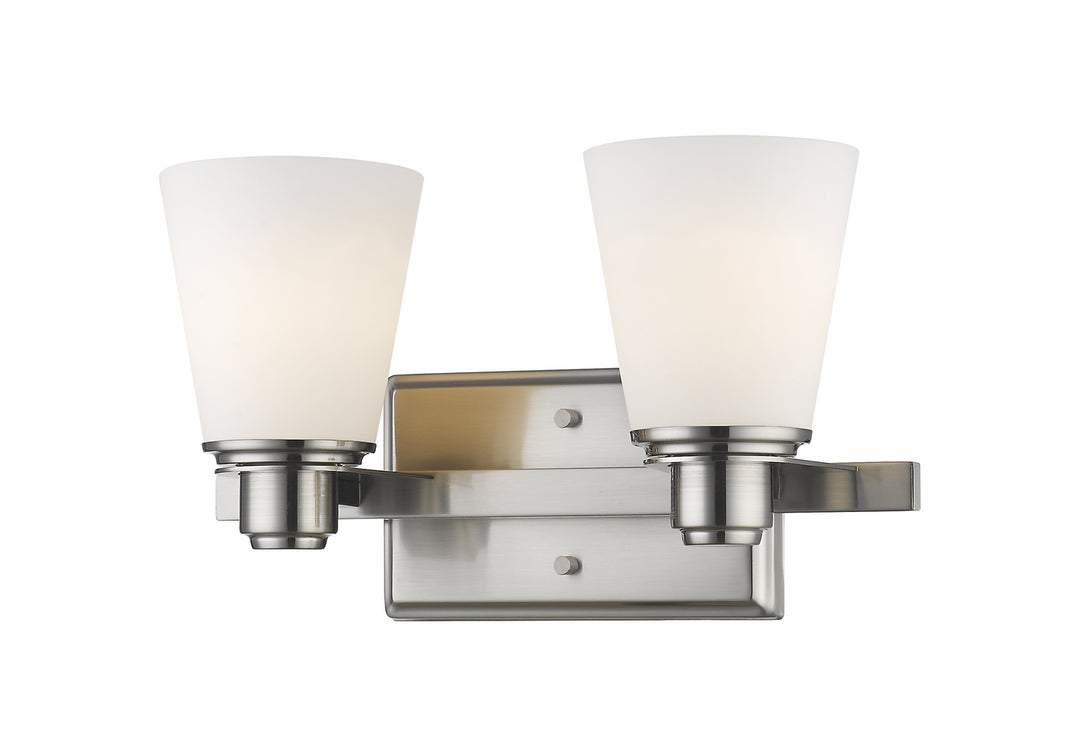 Z-Lite Kayla 7001-2V-BN Bath Vanity Light 14 in. wide - Brushed Nickel