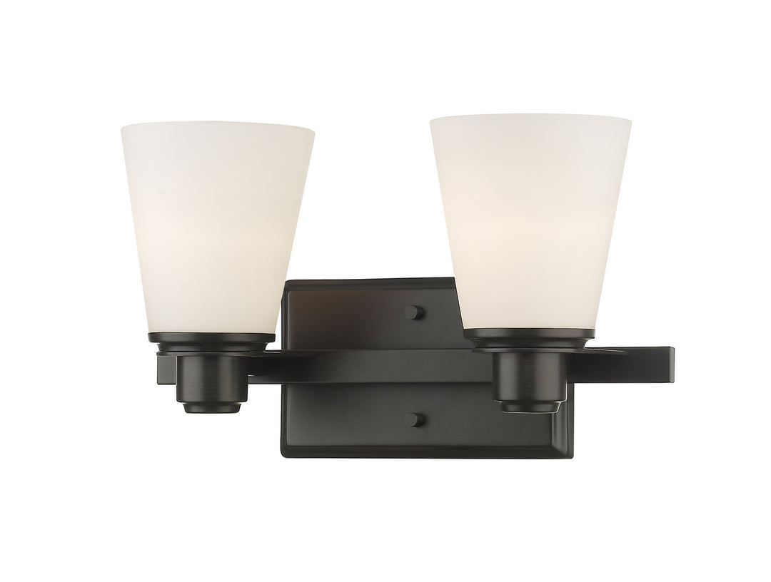 Z-Lite Kayla 7001-2V-BRZ Bath Vanity Light 14 in. wide - Bronze
