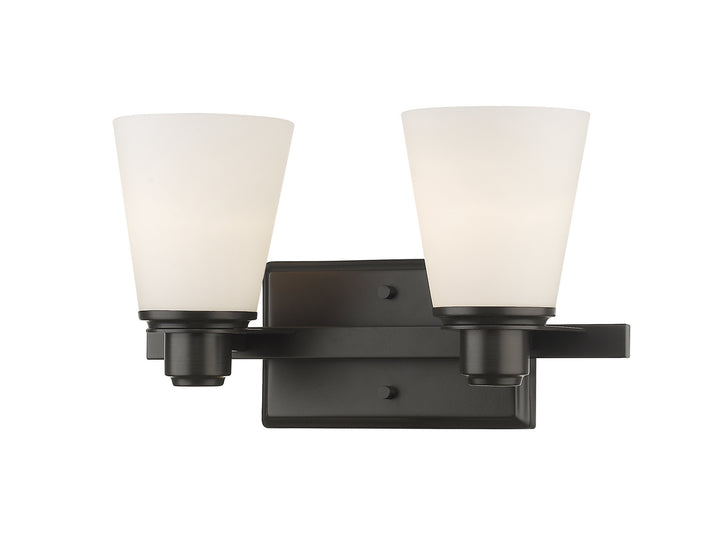 Z-Lite Kayla 7001-2V-BRZ Bath Vanity Light 14 in. wide - Bronze