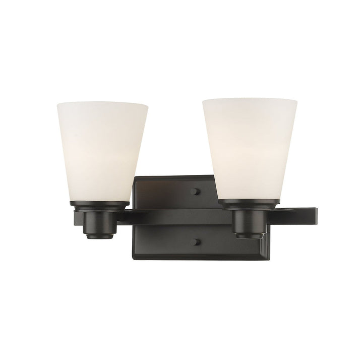 Z-Lite Kayla 7001-2V-BRZ Bath Vanity Light 14 in. wide - Bronze