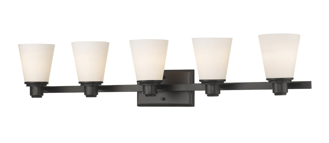 Z-Lite Kayla 7001-5V-BRZ Bath Vanity Light 39 in. wide - Bronze