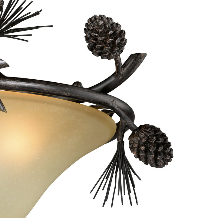 Vaxcel Sierra C0121 Ceiling Light - Black Walnut
