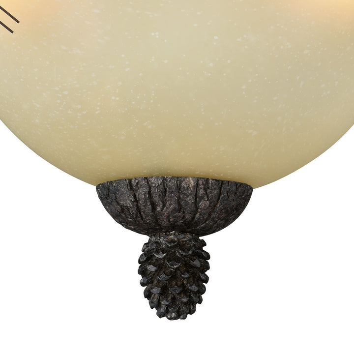 Vaxcel Sierra C0121 Ceiling Light - Black Walnut