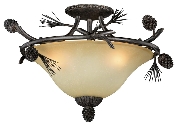 Vaxcel Sierra C0121 Ceiling Light - Black Walnut