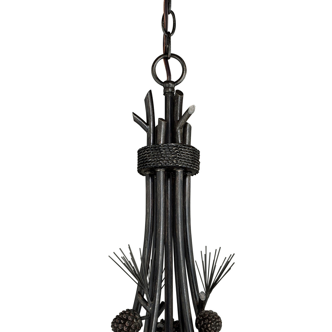 Vaxcel Sierra H0170 Chandelier Light - Black Walnut