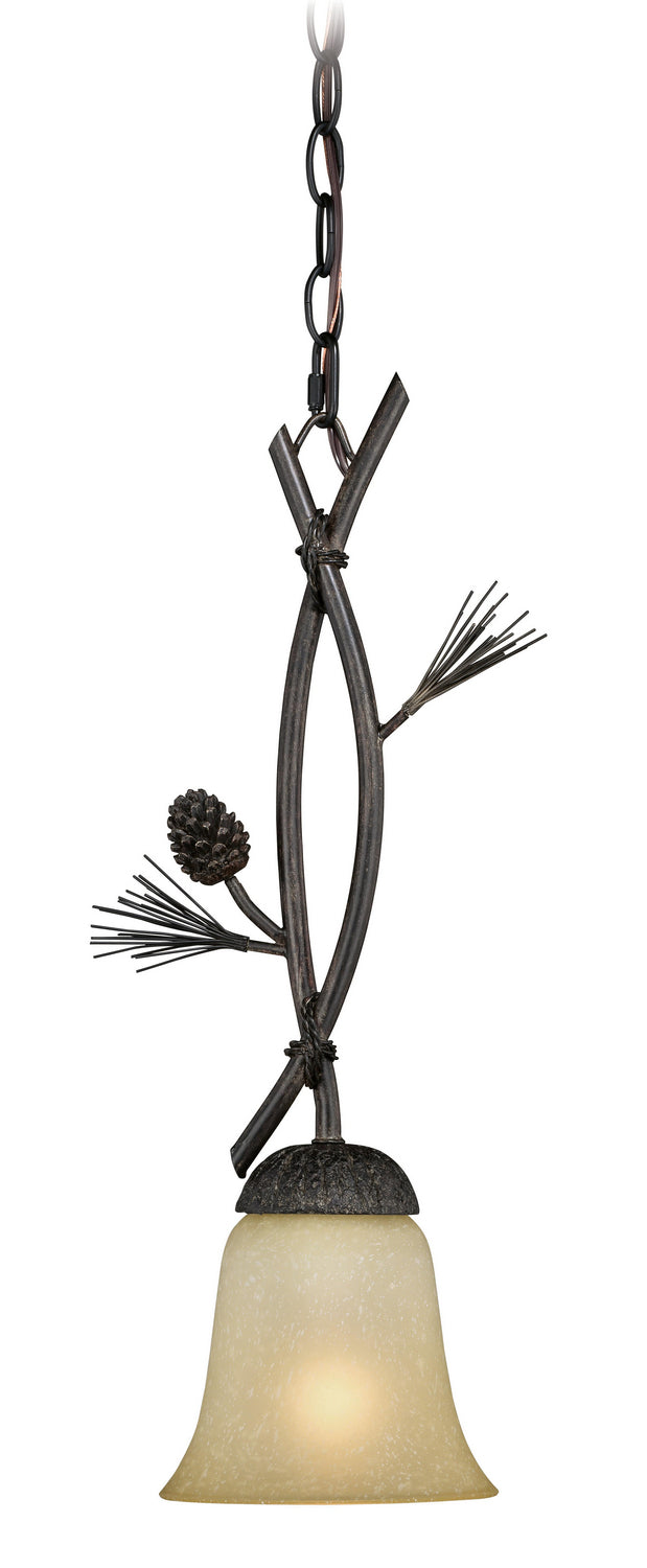 Vaxcel Sierra P0201 Pendant Light - Black Walnut