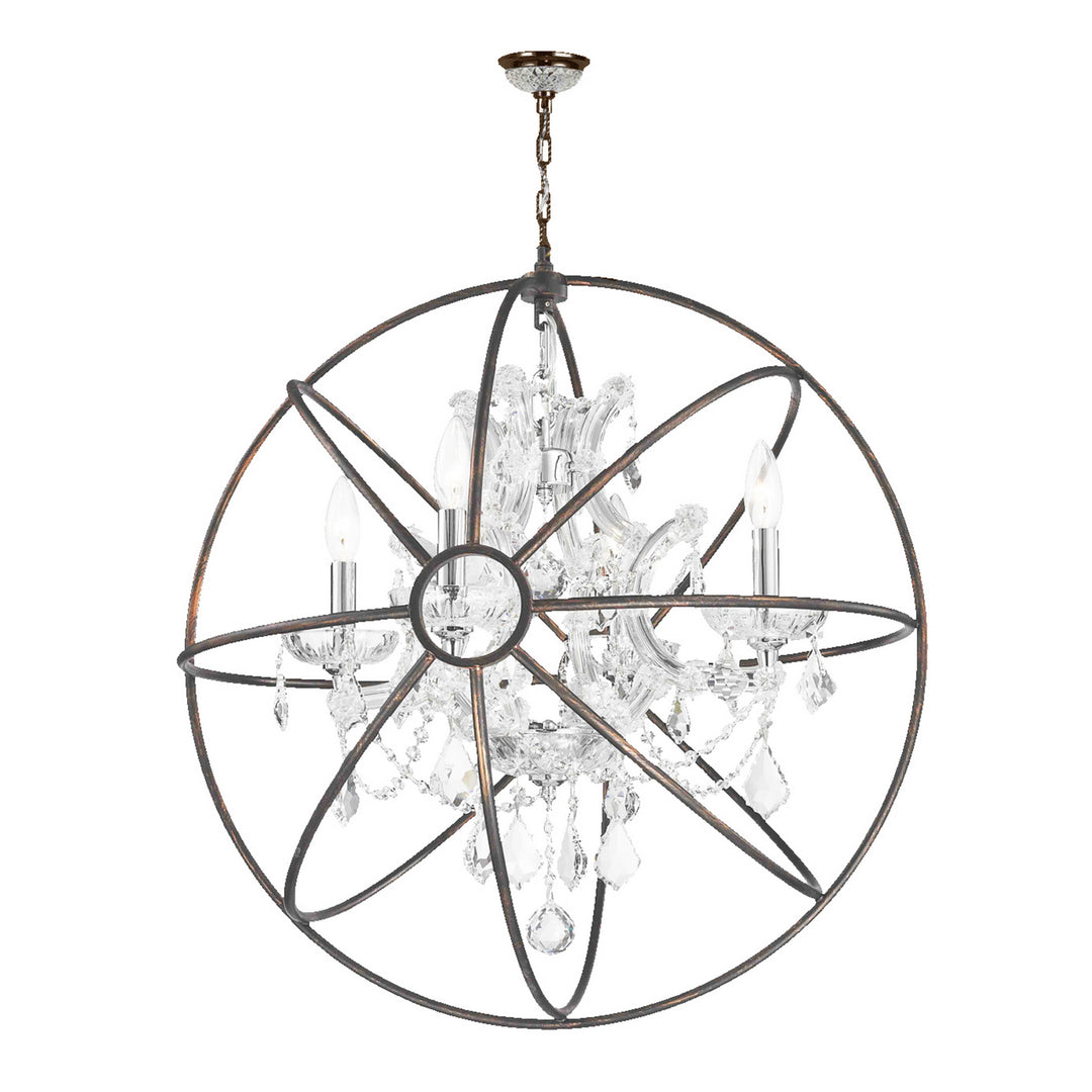 Worldwide Armillary W83190C24-CL Chandelier Light - Dark Bronze