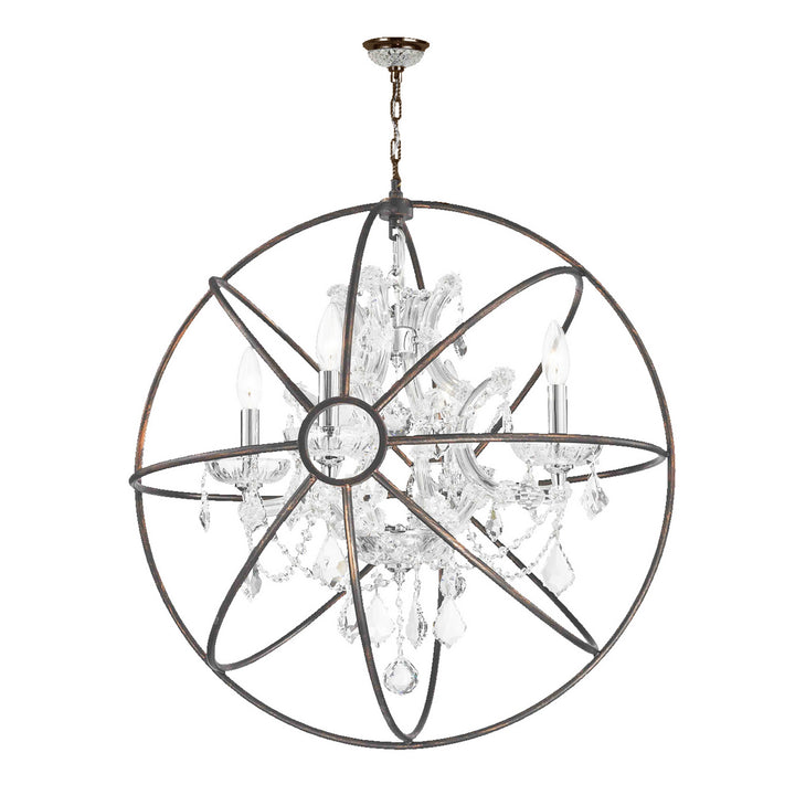 Worldwide Armillary W83190C24-CL Chandelier Light - Dark Bronze