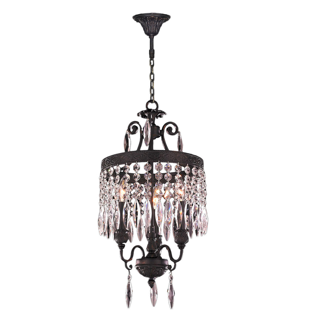 Worldwide Enfield W83358F12 Chandelier Light - Dark Bronze