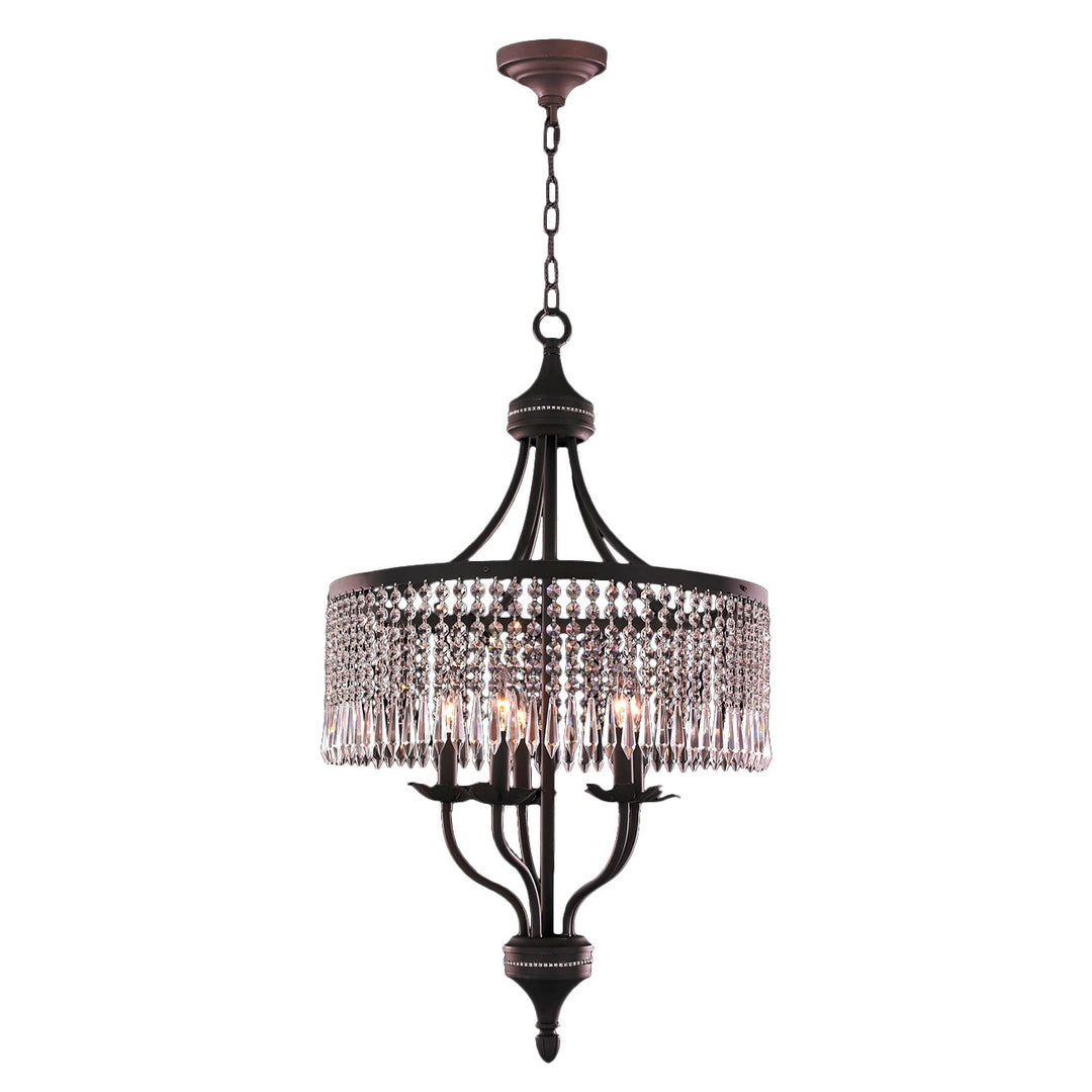 Worldwide Enfield W83359F20-CL Chandelier Light - Flemish Brass