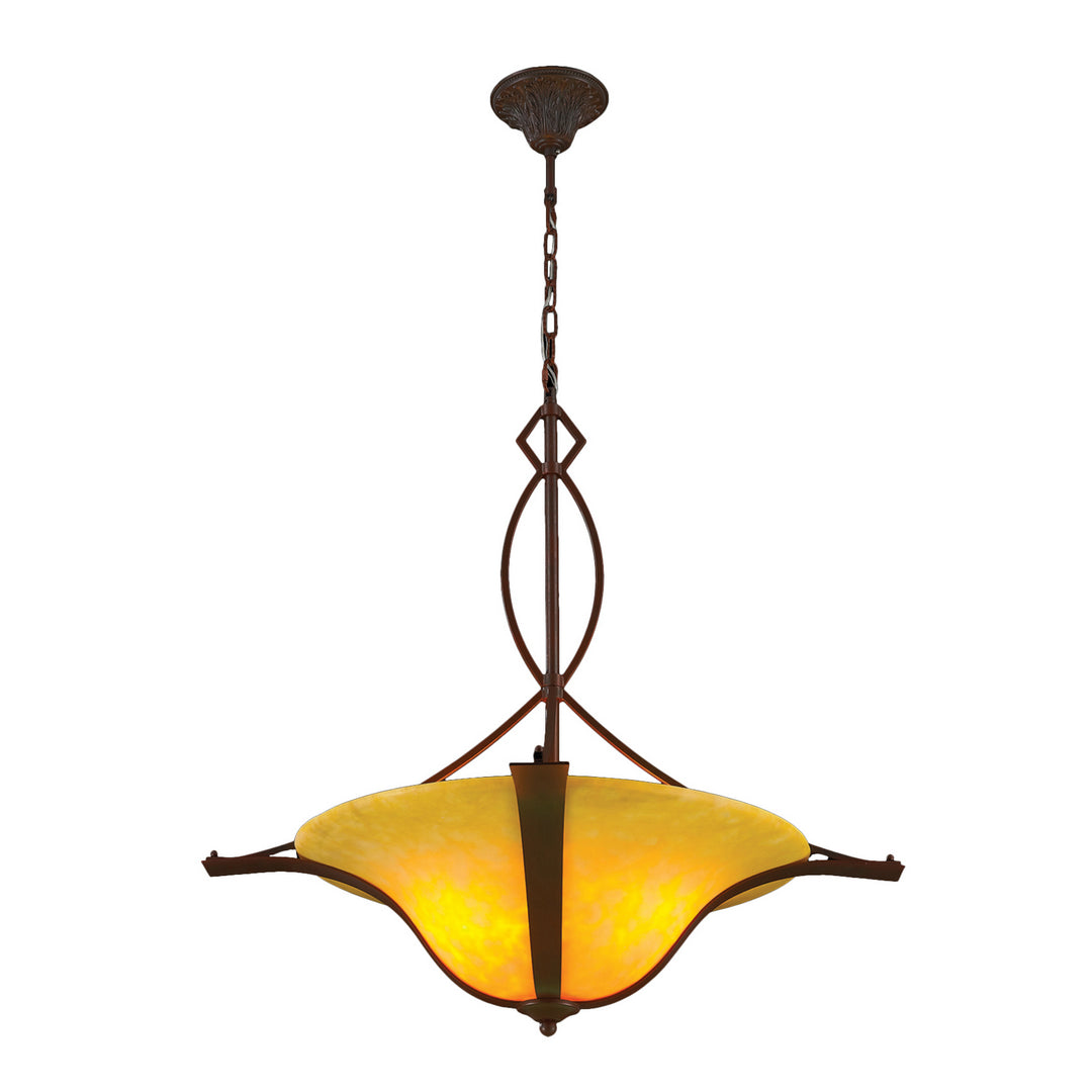 Worldwide Iris W83375B32 Pendant Light - Antique Bronze