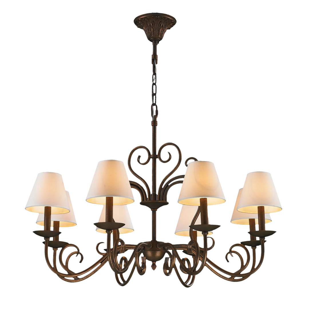 Worldwide Saratoga W83380F36 Chandelier Light - Flemish Brass