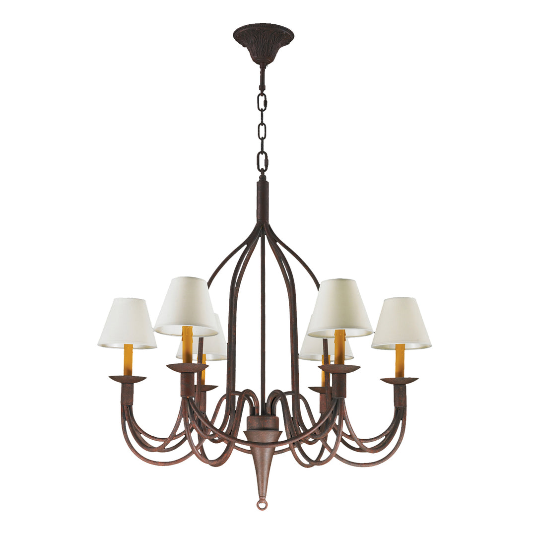 Worldwide Saratoga W83384F32 Chandelier Light - Flemish Brass