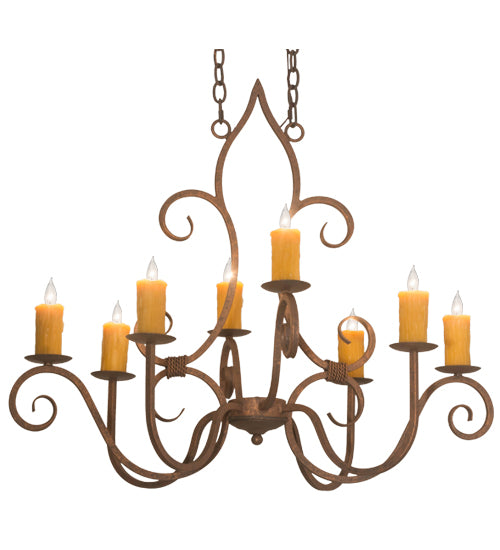 2nd Avenue Clifton 01.0731.36.OVAL.080U Chandelier Light - Antique Rust