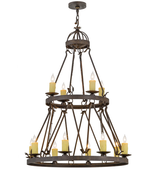 2nd Avenue Lakeshore 01.0750.36.CL Chandelier Light - Classic Rust