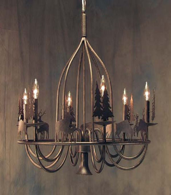 2nd Avenue Ciervo 01.0755.32.DEER Chandelier Light - Gilded Tobacco