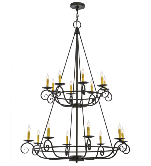 2nd Avenue Estrella 01.0823.45.075U Chandelier Light - Antique Iron Gate