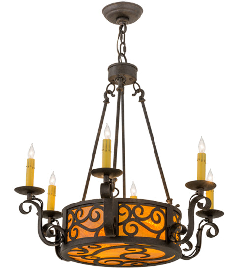 2nd Avenue Delano 01.0862.26.GL Chandelier Light - Chestnut Textured