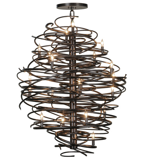 2nd Avenue Cyclone 01.0968.42.50H Chandelier Light - Cosmic Silver Vein