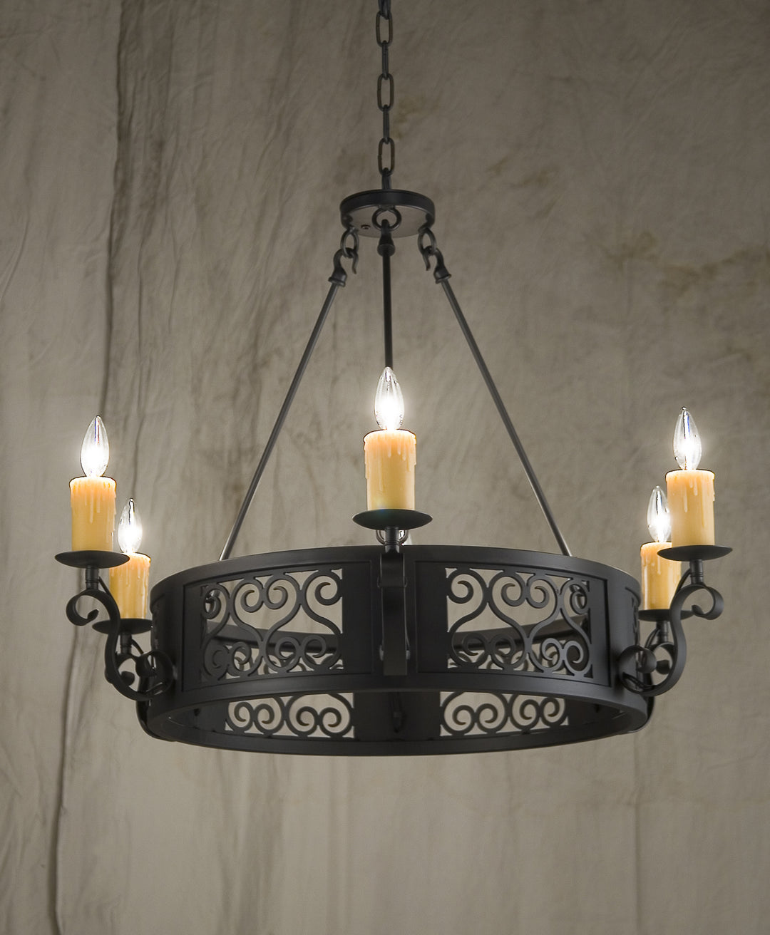 2nd Avenue Liesel 01.1085.36 Chandelier Light - Blackwash