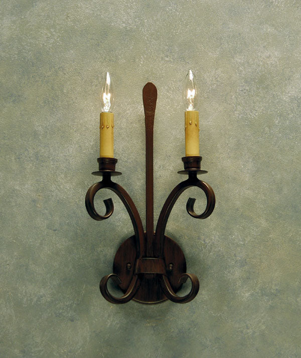 2nd Avenue Valetta 04.0970.2.ADA Wall Sconce Light - Rustic Iron