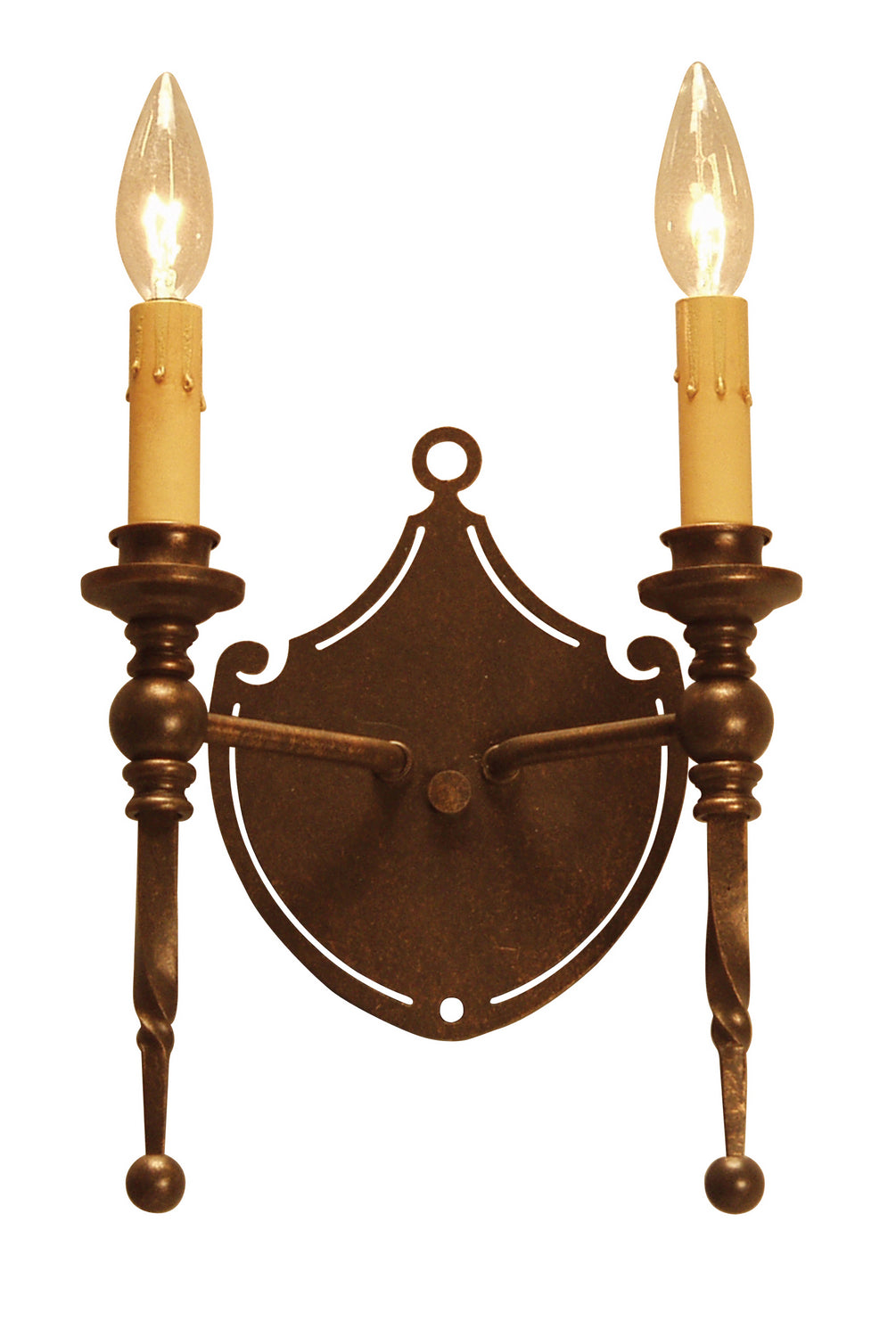 2nd Avenue Malta Crest 04.1080.2.ADA Wall Sconce Light - Gilded Tobacco