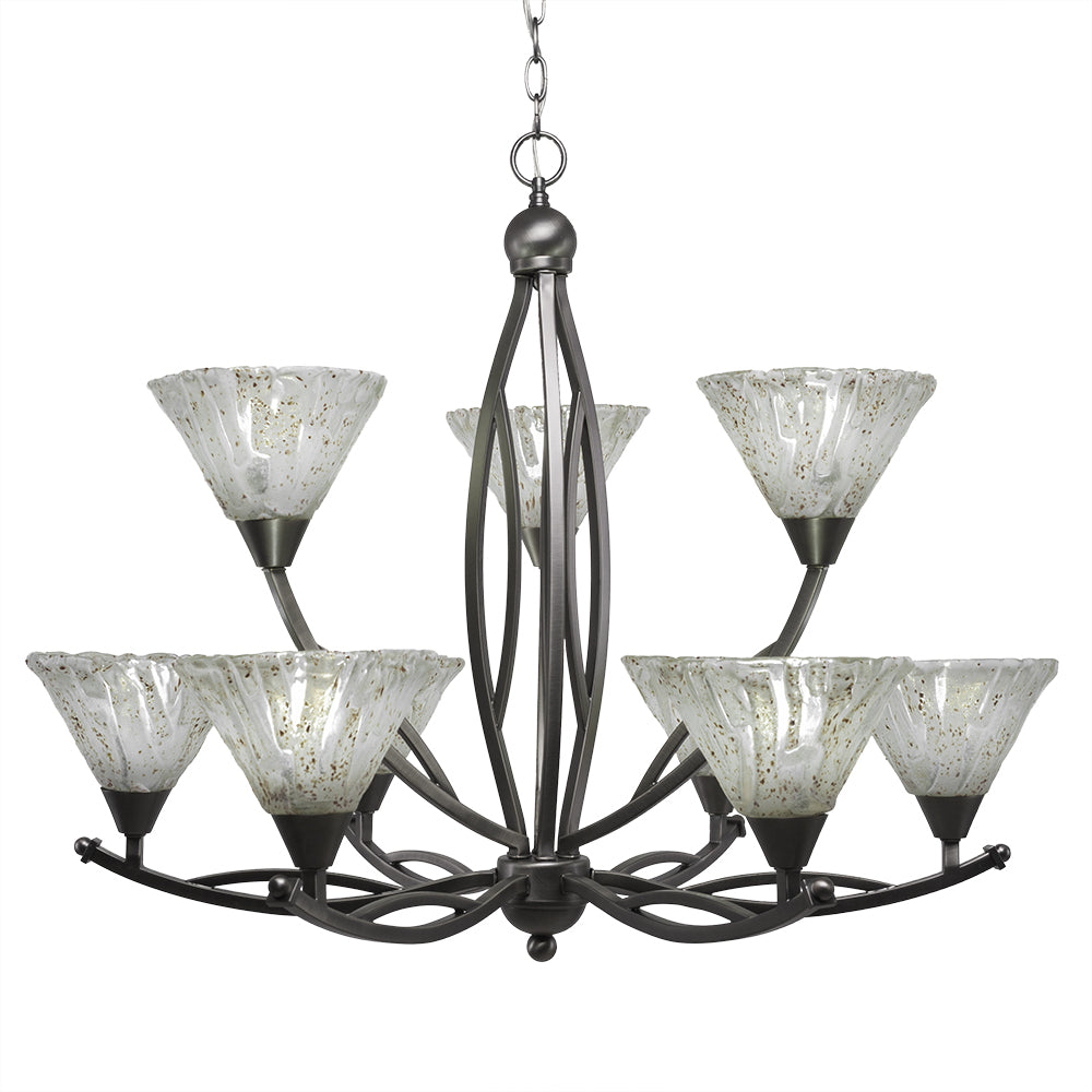 Toltec Bow 279-bn-7195 Chandelier Light - Brushed Nickel