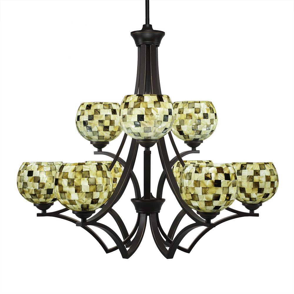 Toltec Zilo 569-dg-407 Chandelier Light - Dark Granite