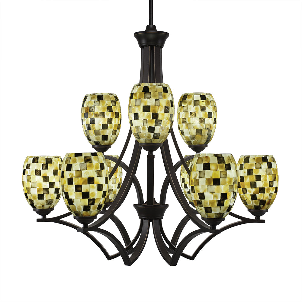 Toltec Zilo 569-dg-408 Chandelier Light - Dark Granite