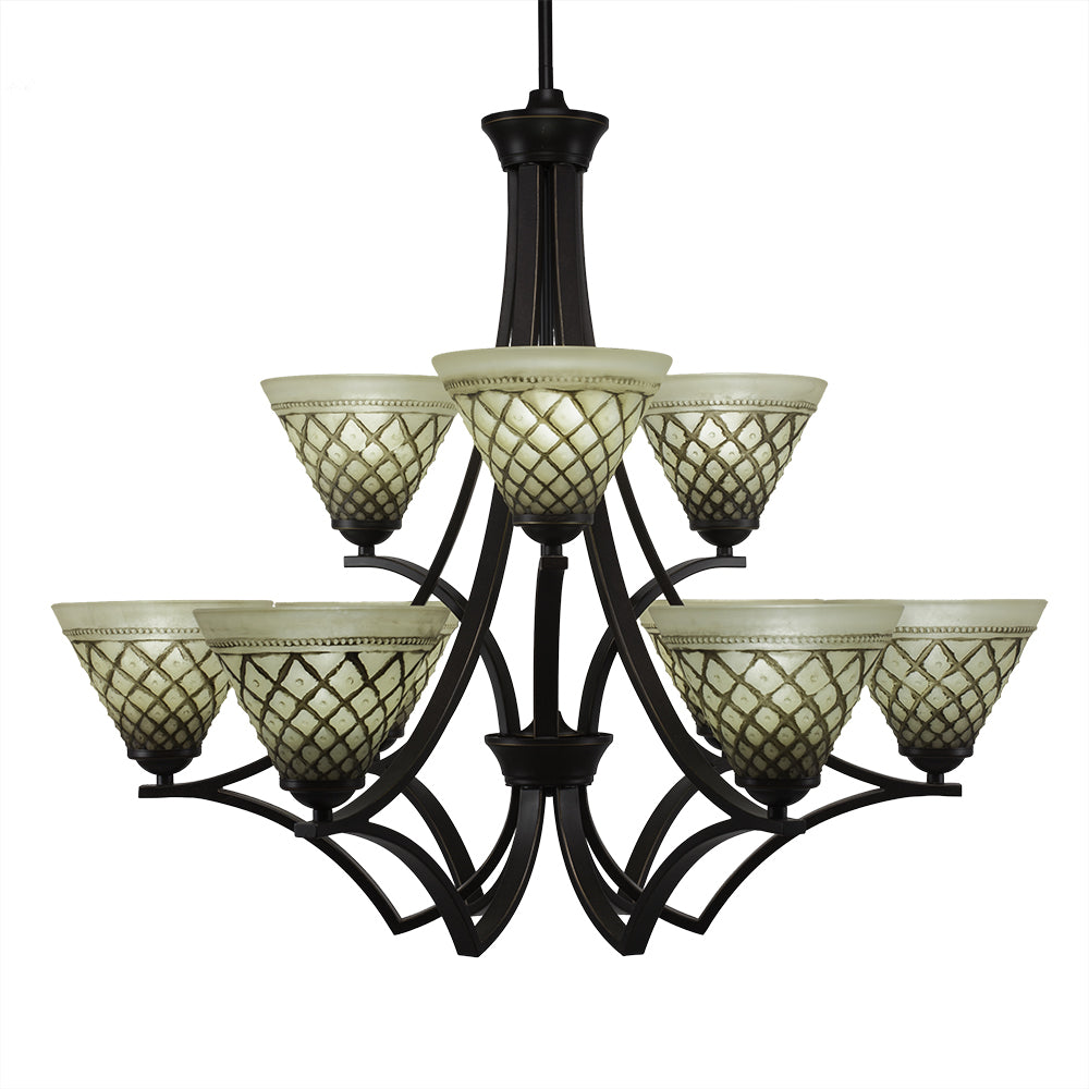 Toltec Zilo 569-dg-7185 Chandelier Light - Dark Granite
