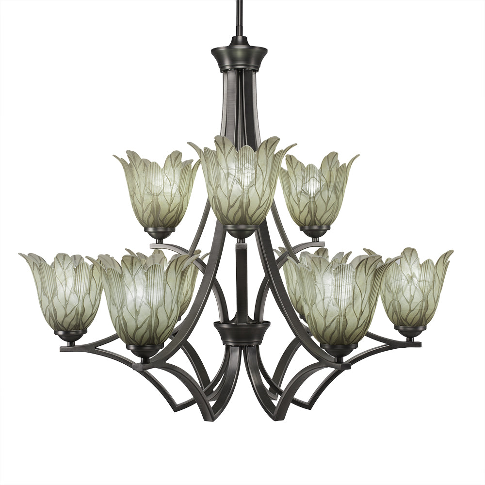 Toltec Zilo 569-gp-1025 Chandelier Light - Graphite