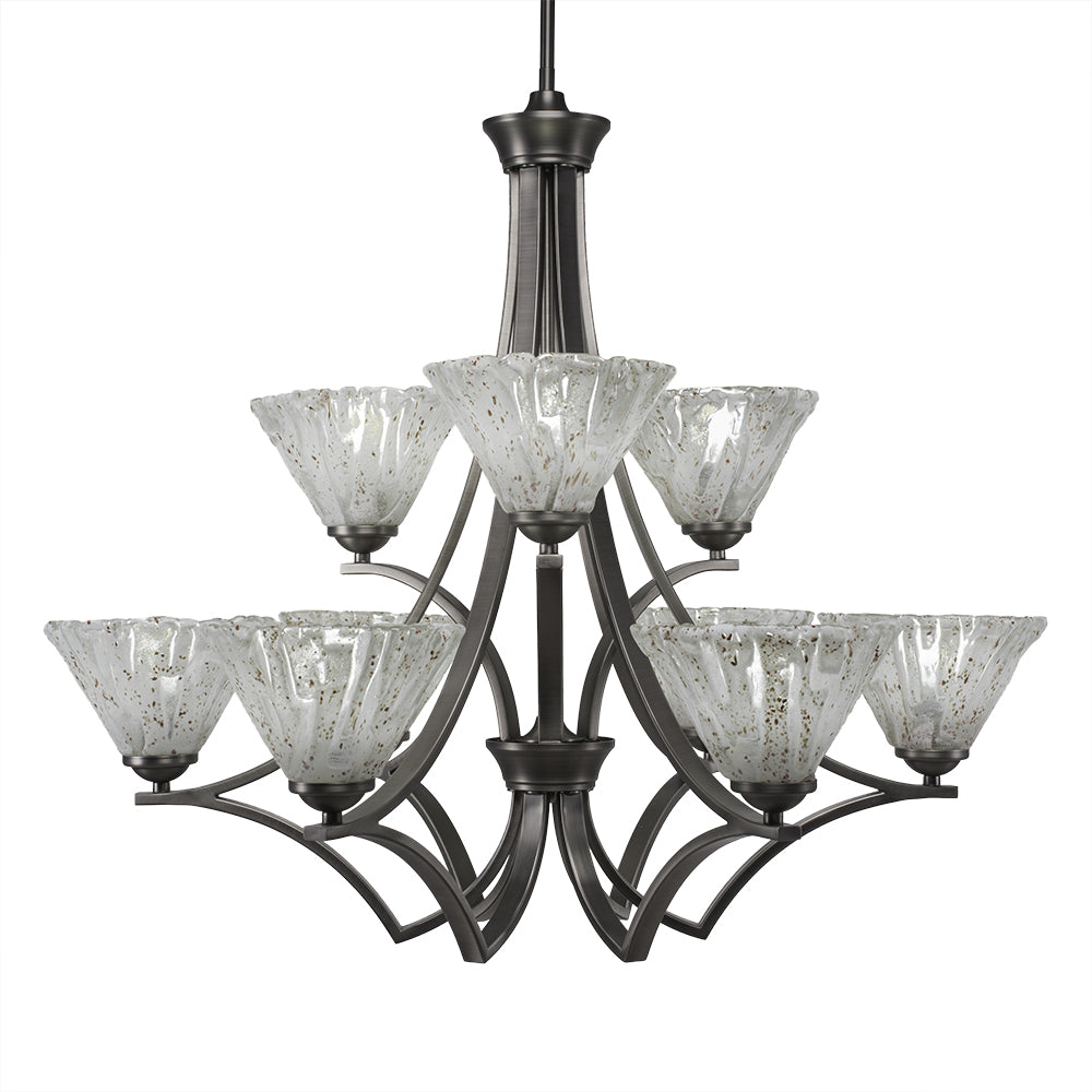 Toltec Zilo 569-gp-7195 Chandelier Light - Graphite