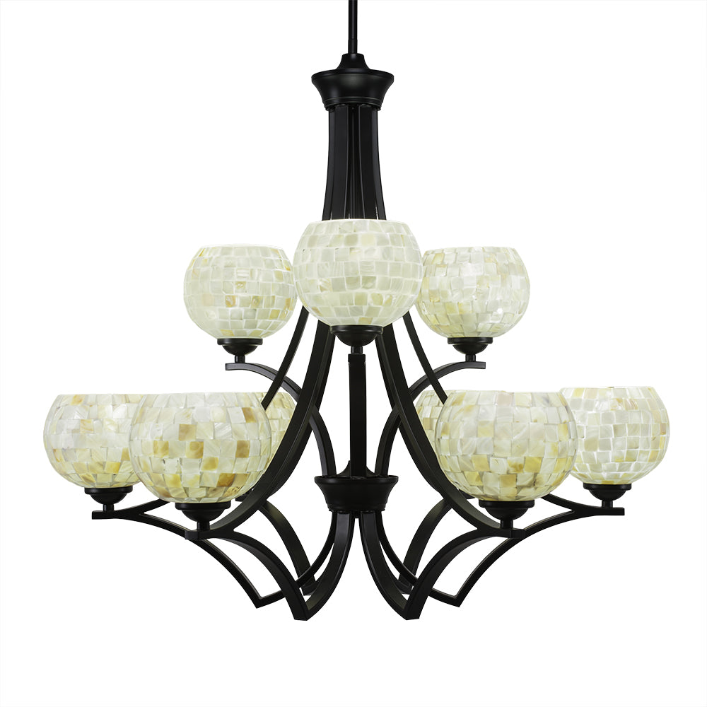 Toltec Zilo 569-mb-405 Chandelier Light - Matte Black