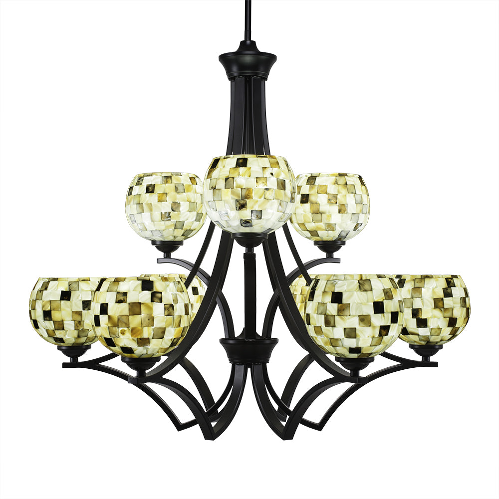 Toltec Zilo 569-mb-407 Chandelier Light - Matte Black