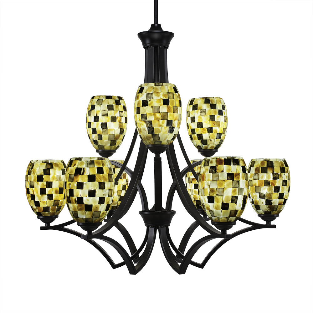 Toltec Zilo 569-mb-408 Chandelier Light - Matte Black