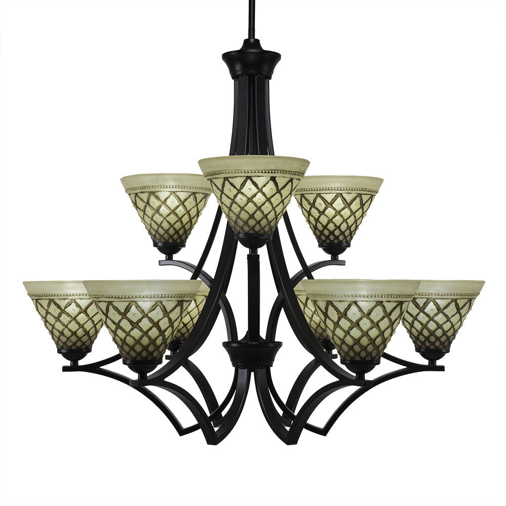 Toltec Zilo 569-mb-7185 Chandelier Light - Matte Black