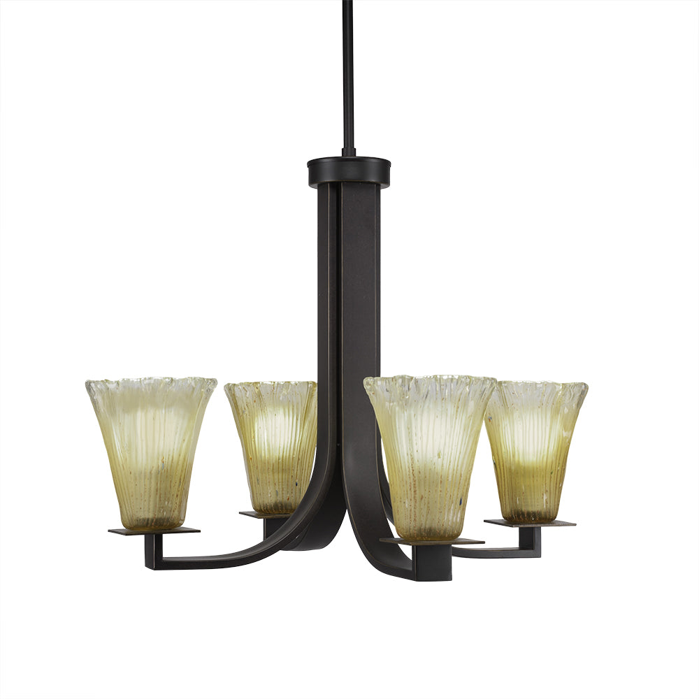 Toltec Apollo 574-dg-720 Chandelier Light - Dark Granite