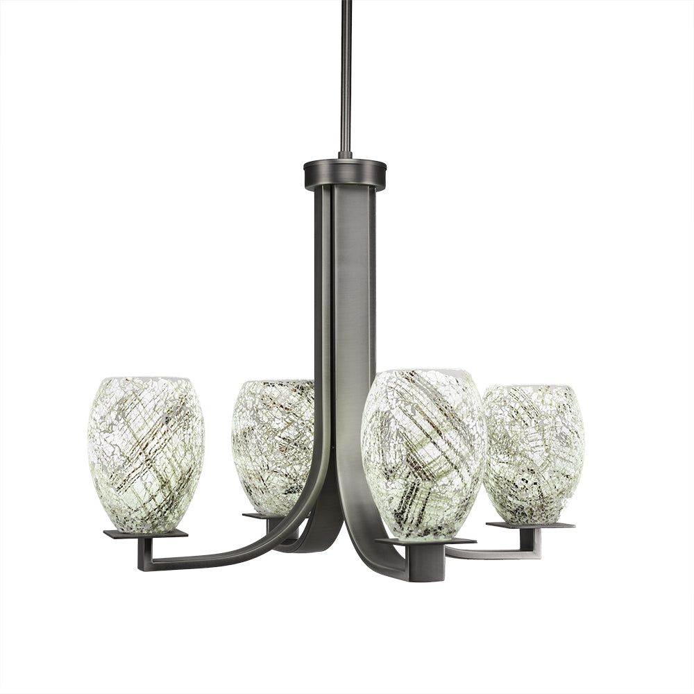 Toltec Apollo 574-gp-5054 Chandelier Light - Graphite