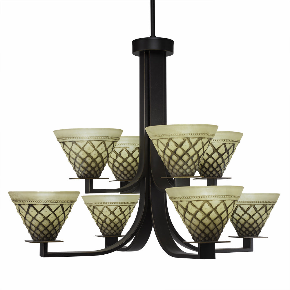 Toltec Apollo 578-dg-7185 Chandelier Light - Dark Granite