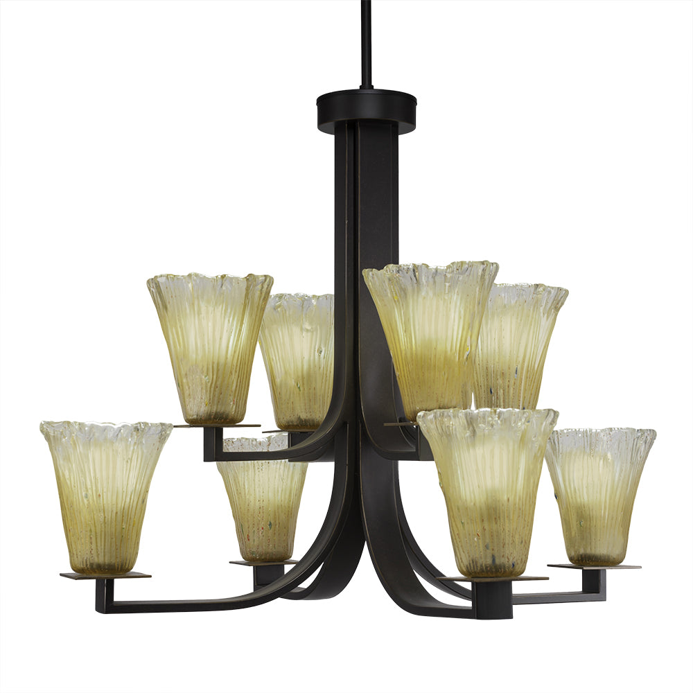 Toltec Apollo 578-dg-720 Chandelier Light - Dark Granite