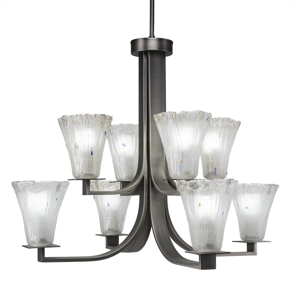 Toltec Apollo 578-gp-721 Chandelier Light - Graphite