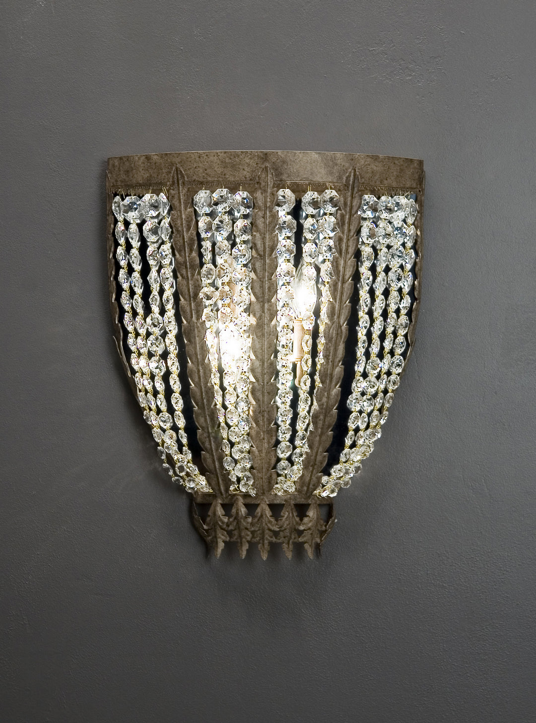 2nd Avenue Chrisanne 04.1489.16.X Wall Sconce Light - Antique Silver